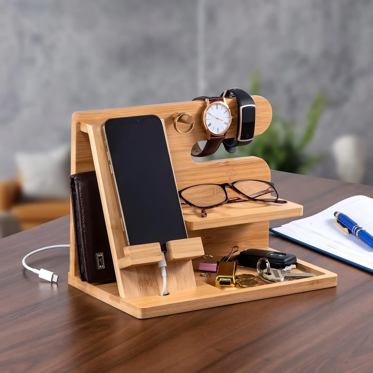 Organizador de Madera practico y funcional